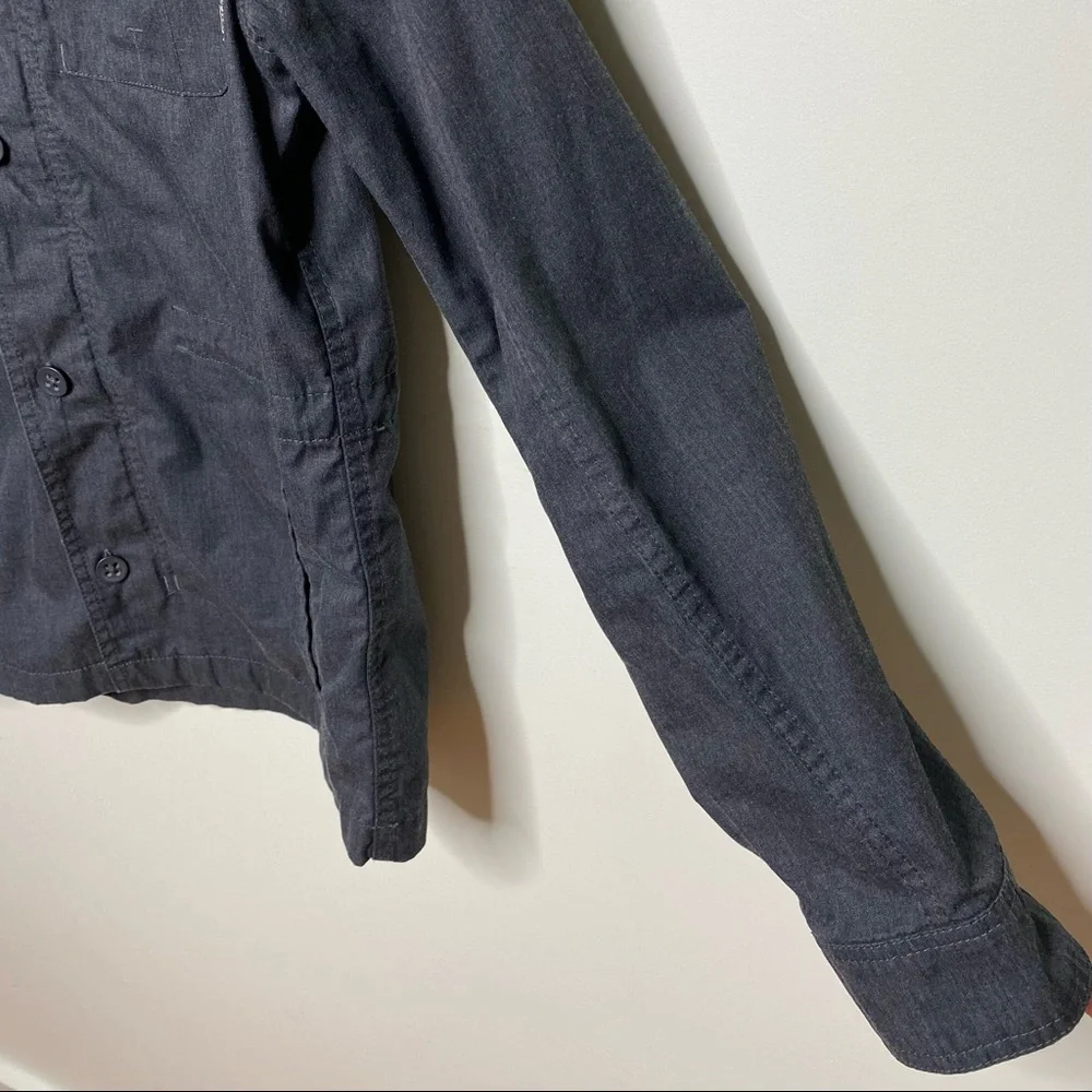 Vans Jacket Grey Full zipper button closure front pockets S